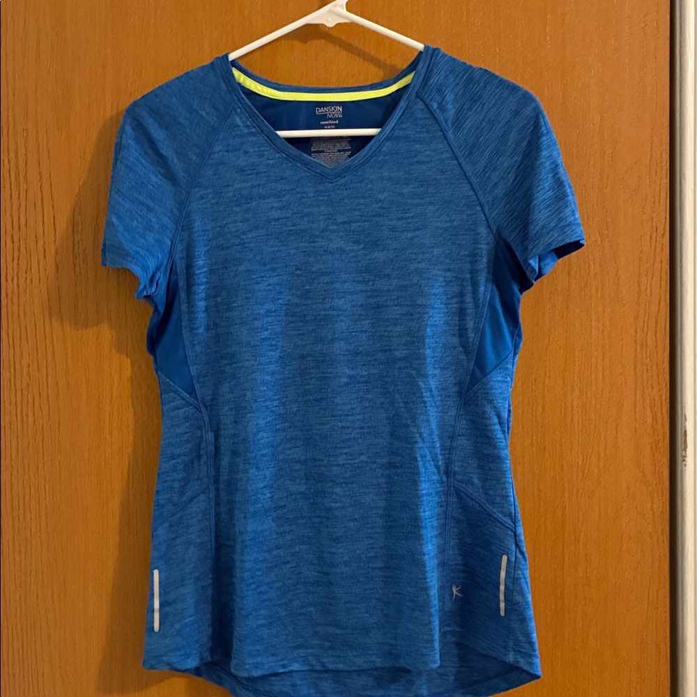Blue Athletic T-Shirt Semi-Fitted